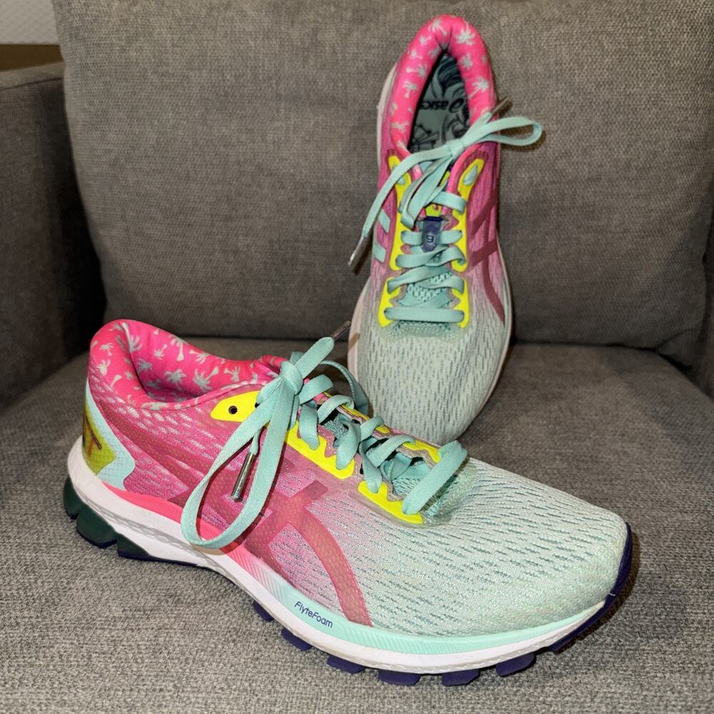 Asics GT 1000 9 Los Angeles Marathon - Fresh Ice Hot Pink 9.5m 2020 EUC (0743)